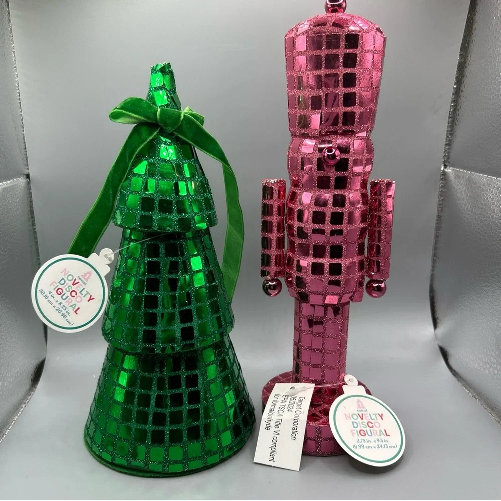Target Bullseye Disco Retro Nutcracker Christmas Tree Set 2024 Christmas NEW